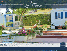 Tablet Screenshot of camping-les-nonnes.com